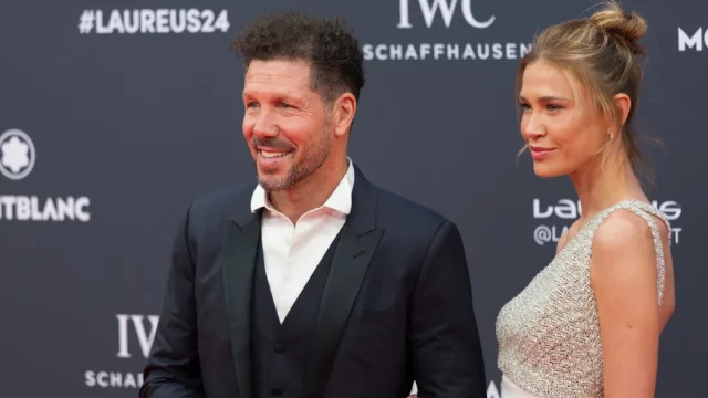 Foto arsip pelatih Atletico Madrid Diego Simeone pada ajang Laureus World Sports Awards