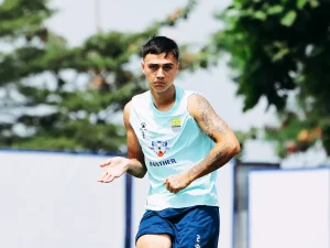 Eliano Reijnders saat menjalani sesi latihan bersama Persib di Kota Bandung