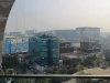Deretan gedung perkantoran kaca di Bandra Kurla Complex Mumbai dilihat dari ketinggian