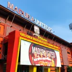 Fasad Stadion Gelora Madura Ratu Pamelingan di Pamekasan, markas Madura United
