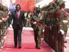 Presiden Zambia Hakainde Hichilema pada hari pelantikannya di Lusaka
