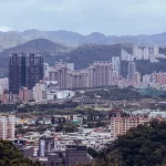 Kawasan hunian bertingkat di Distrik Xindian, Taipei Baru