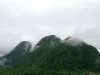 Kabut menyelimuti hutan Pegunungan Meratus di Loksado, Hulu Sungai Selatan, Kalimantan Selatan, wilayah tempat tumbuhan obat Dayak Meratus tumbuh.