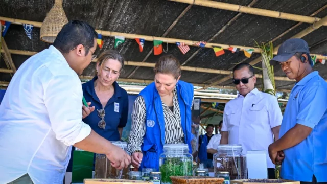 Pemaparan riset rumput laut ITSRC Universitas Mataram di Gili Meno, Lombok Utara