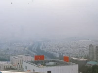 Pemandangan Kota Seoul diselimuti kabut polusi udara, Korea Selatan