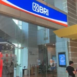Muka kantor cabang Bank Rakyat Indonesia di pusat belanja Central Park Jakarta