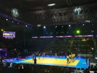 Laga eksibisi kabaddi antara Pro Kabaddi All Stars dan Aussie Raiders di Melbourne, Desember 2024.