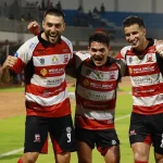 Laga pembuka BRI Super League 2026/27 antara Madura United FC dan Persijap Jepara di Pamekasan.