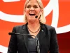 Magdalena Andersson Berbicara pada Malam Pemilu Partai Sosial Demokrat di Stockholm