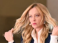 Perdana Menteri Italia Giorgia Meloni di festival pemuda Roma
