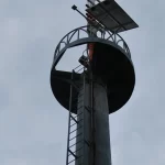 Menara peringatan dini tsunami di dekat Khao Lak, Thailand