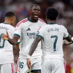Foto arsip para pemain Real Madrid di Stadion Santiago Bernabeu