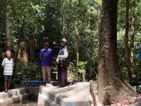 Penelusuran sumber air di Kampung Nij bersama warga