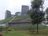 Perpustakaan pusat Universitas Indonesia di kampus Depok, Jawa Barat