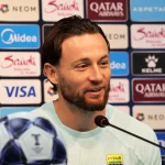 Kapten Persib Marc Klok dalam jumpa pers jelang laga melawan FC Seoul di Korea Selatan