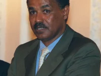 Presiden Eritrea Isaias Afwerki dalam sebuah acara resmi