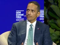 Perdana Menteri Qatar Sheikh Mohammed bin Abdulrahman Al Thani di forum ekonomi New York