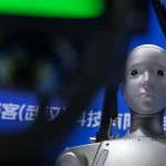 Robot humanoid yang dipamerkan pada satu ajang teknologi di China
