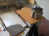 Suasana ruang kelas di SMA Tieling, Tiongkok