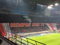 Foto arsip tribun Curva Sud Stadion San Siro markas AC Milan
