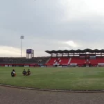 Foto arsip tribun merah Stadion Kapten I Wayan Dipta Gianyar