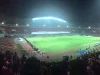 Foto arsip suasana malam pertandingan di Stadion Pakansari Kabupaten Bogor
