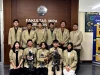 Tim Robot Humanoid Elins Research Club UGM Bersama Dua Robot Buatan Mereka