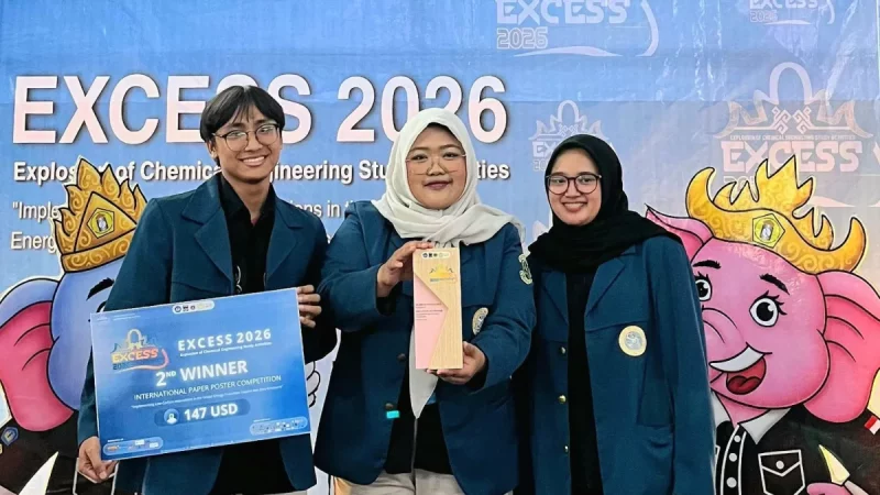 Mahasiswa Universitas Airlangga peraih juara 2 International Paper and Poster EXCESS 2026