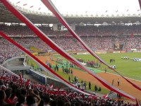 Foto arsip suasana tribun Stadion Utama Gelora Bung Karno Jakarta saat Piala Asia 2007
