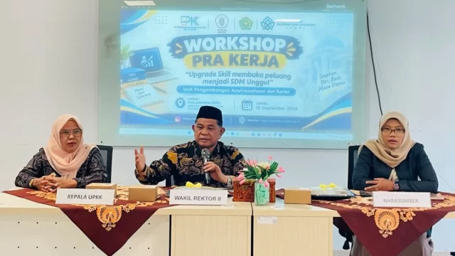 Workshop Pra Kerja UIN Sulthan Thaha Saifuddin Jambi di Gedung UPKK
