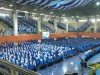Ribuan mahasiswa baru Unismuh Makassar mengikuti pengukuhan di Balai Sidang Muktamar