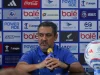 Pelatih Arema FC Marcos Santos berbicara dalam jumpa pers jelang laga melawan Persija