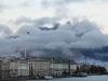 Asap hitam membubung di atas kota St Petersburg setelah serangan drone Ukraina ke terminal minyak