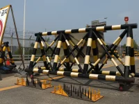 Barikade di dekat Jembatan Unifikasi Paju, perbatasan Korea Selatan dan Korea Utara