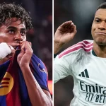 Lamine Yamal dari Barcelona dan Kylian Mbappe dari Real Madrid jelang El Clasico