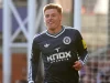 Pemain Newcastle Harvey Barnes tersenyum usai mencetak gol ke gawang Crystal Palace
