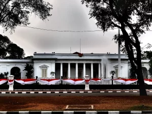 Ilustrasi Istana Merdeka di kompleks Istana Kepresidenan, Jakarta
