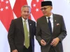 Menlu Singapura Vivian Balakrishnan dan Menlu RI Arrmanatha Nasir di Jakarta