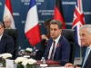 Menteri luar negeri Jerman, Inggris, dan Italia dalam pertemuan delapan negara di Istanbul