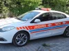 Ilustrasi mobil patroli gendarmeri lalu lintas bertulisan Jandarma Trafik terparkir di Silivri, Provinsi Istanbul, Turki