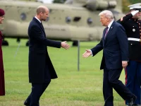 Pangeran William dan Kate menyambut tamu kenegaraan di Kastil Windsor