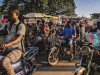Ilustrasi kerumunan pengendara motor pada jam sibuk di Ndokoti, Douala, Kamerun