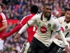 Pemain Bournemouth Rayan merayakan gol ke gawang Manchester United di Old Trafford