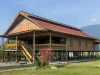 Rumah panggung kayu Sou Raja atau Banua Oge di Palu, Sulawesi Tengah