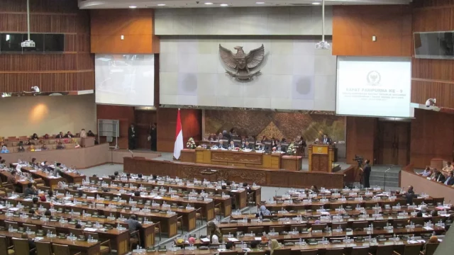 Ilustrasi sidang paripurna DPR di Gedung Nusantara II, Jakarta