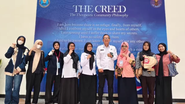 Tim mahasiswa IPB penggagas SiMata saat audiensi dengan BNN Kabupaten Bogor