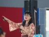 Wamendiktisaintek Stella Christie saat memaparkan dampak AI pada proses belajar