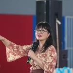 Wamendiktisaintek Stella Christie saat memaparkan dampak AI pada proses belajar