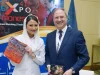 Wamendag Dyah Roro Esti berfoto bersama delegasi asing usai pertemuan bilateral di TEI ke-41
