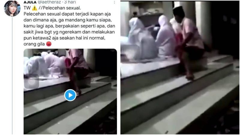 Cekricek.id - Seorang pria bejat tiba-tiba meremas pantan seorang wanita yang sedang sujud saat salat berjamaah di sebuah mushala.